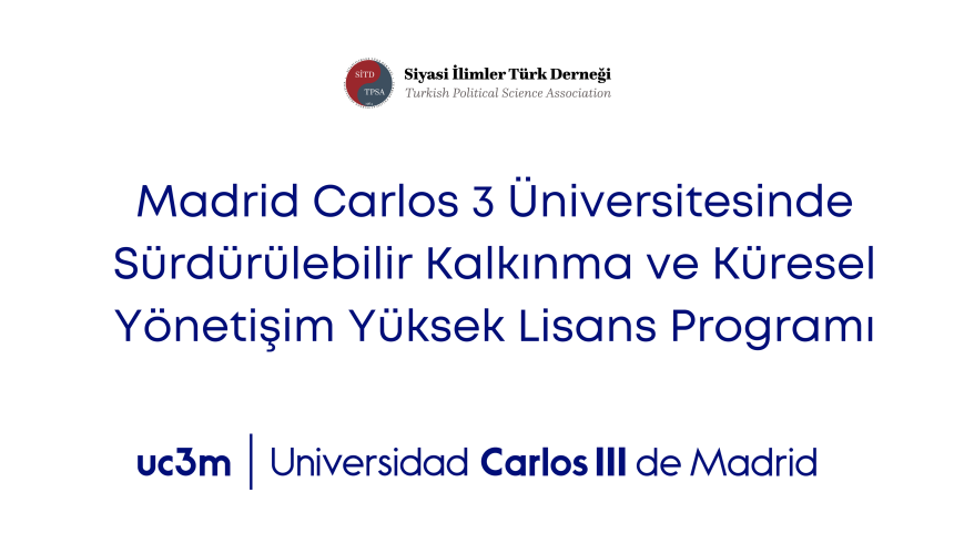 Madrid Carlos 3 Üniversitesinde Sürdürülebilir Kalkınma ve Küresel Yönetişim Yüksek Lisans Programı